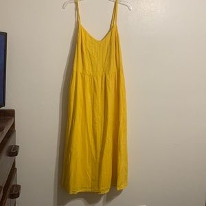 Yellow Cami Old Navy Dress knee length